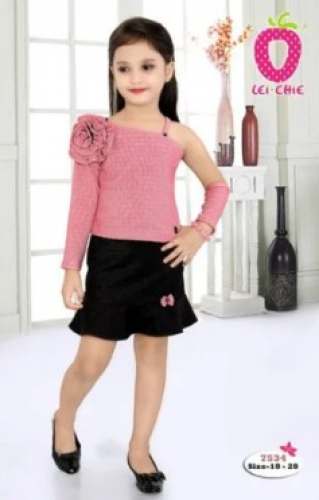 New Collection One Shoulder Kids Floral Top Skirt by Lei Chie Clothing Company