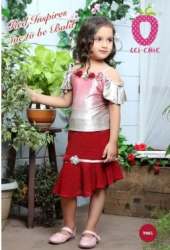 New Girls Kids Off Shoulder Floral Top And Skirt 