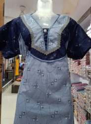 Buy Black Printed Nighty For Ladies