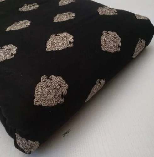 New Collection Black Printed Fabric
