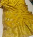 KHADDI GEORGETTE SAREES with woven Sequins thumb 1