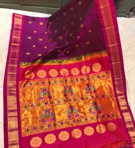 Pure Silk Maharani Paithani Sarees by Karigori Haat