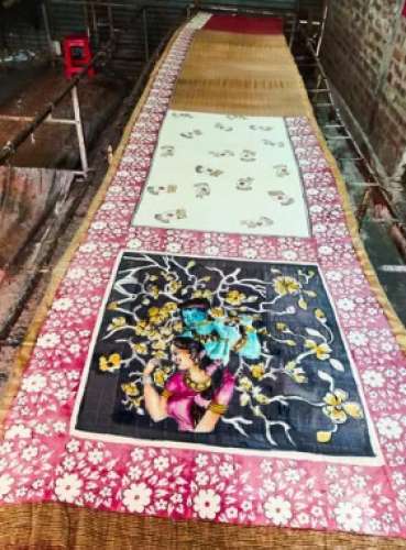 New Collection Hand Painted Pure Silk Saree by Subba Fashions