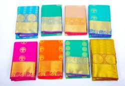  Big Border Art Crepe Silk Saree With Blouse Piece