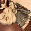 Ladies Fancy Linen Saree