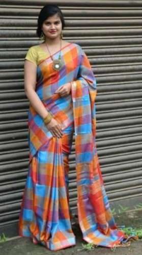 Ladies Party Wear Linen Saree