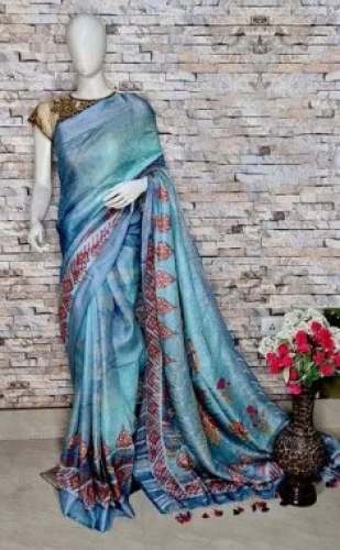 Digital Printed Assam Silk Saree  by Pagdandi