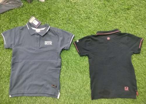 Kids Boys Lycra Polo Collar T Shirt