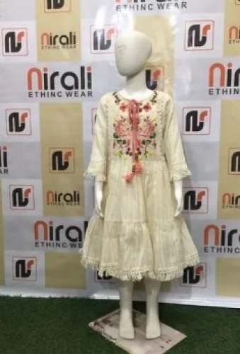 New Yellow Color Kids Kurti At Wholesale Price by Nirali Selection