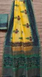 Block Print Chanderi Silk Saree