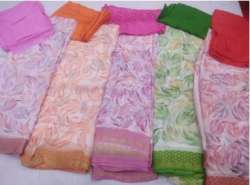 Casual Wear Printed Pure Chiffon Saree 