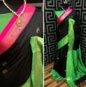 Stylish Plain Cotton Silk Saree by Sahjanand  thumb 2