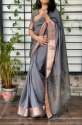 Stylish Plain Kanjivaram Silk Saree  thumb 1