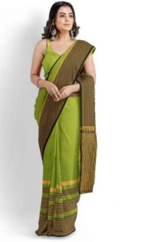 Ladies Casual Cotton Saree by Vipra Designer