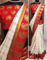 Panetar Silk Checks Design Saree 