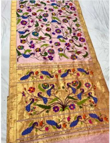 Maharashtrian Pure Paithani Brocade Silk Saree by Ram Agencies