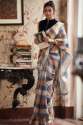 Formal Wear Women Checks Design Saree 