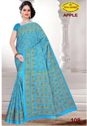 Fancy Cotton Printed Casual Wear Saree by M s Riya Handloom
