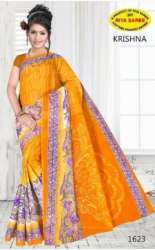 Regular Wear Cotton Printed Saree -Krishna 