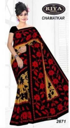 Trendy Cotton Printed Saree by M s Riya Handloom