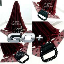 Ladies Plain Satin Silk Saree