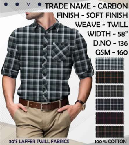 cotton checks shirting fabric by Vastram Fashion Fabrics