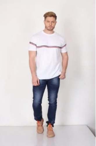 New White Casual Wear T Shirt For Men