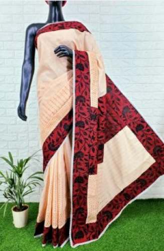 Designer Kantha Cotton Saree by Bengal Artwork by Bengal Art Work