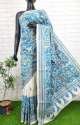 Hand Made Tussar Silk Kantha Saree  thumb 1