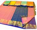 Small Checks Cotton Silk Saree 