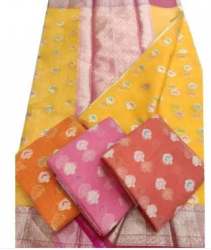 Trendy Kota Doria Butta Design Saree 