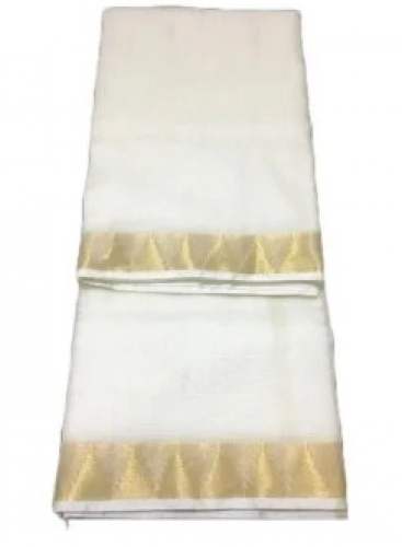 Dyeable Kota Silk Temple Border Saree 
