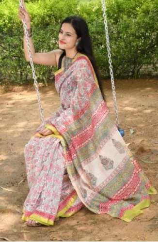 Bollywood Cotton Printed Saree by Megha Creations