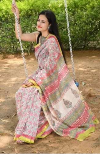 Bollywood Cotton Printed Saree by Megha Creations