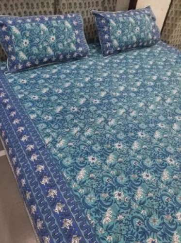 Hand Block Printed Bedsheet by Megha Creations