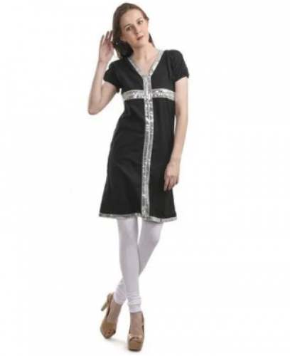 New Collection Silver Black Sequin Kurti For Women by Param Exports