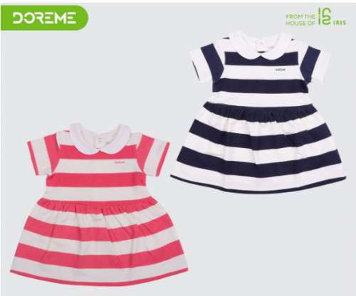 Kids Casual Cotton Frock IC 20521 by Iris Clothings Limited