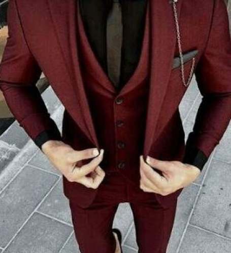 New Collection Red Mens Suit For Men by Mittal Textiles