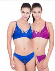 Buy Net Lycra Bra Panty Set For Women