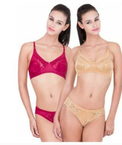 Plain Hosiery Red Color Full Coverage Bra at Rs 50/piece in New Delhi