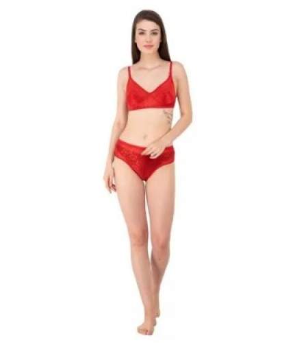 Buy New Collection Red Bra Set For Women