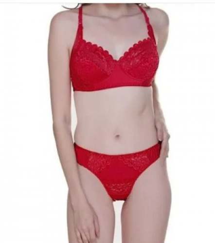 New Arrival Red Bra Panty Set For Women by Farhad Traders