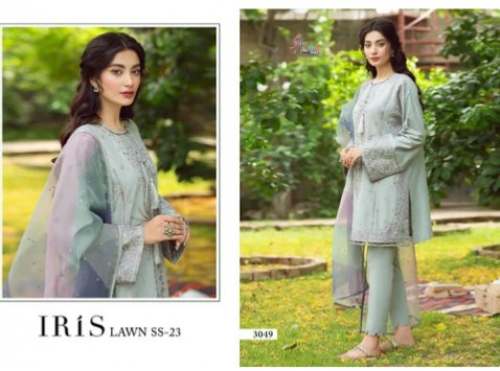 Shree Fab IRIS Lawn Cotton Pakistani Suit  by Ethnic E Mart