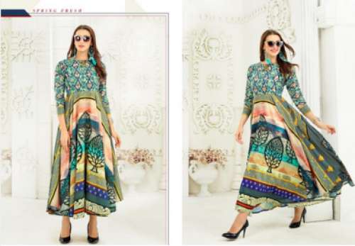 MEHJBIN-6 Digital Print Long Kurti