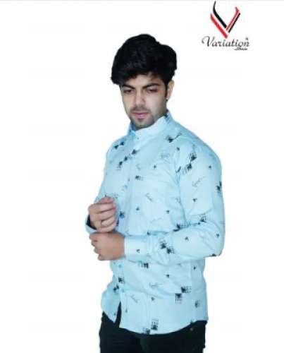 Men Cotton Printed Shirt by R2S Enterprises