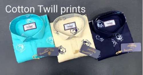 Mens Twill Printed Shirt