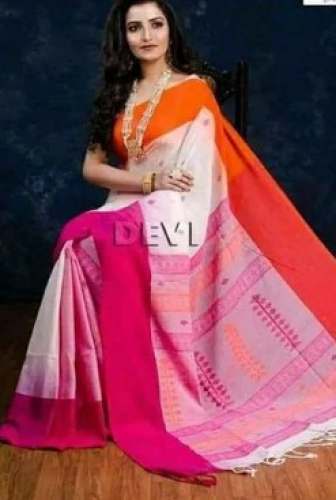 Festive Wear Khadi Cotton Jamdani Saree  by Menoka Creative Sarees Collection