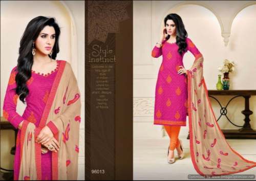 New Pink Unstitch Suit For Women by Snehalata Saree House
