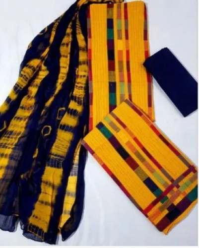 Multi Cotton Dress Material With Fancy Dupatta