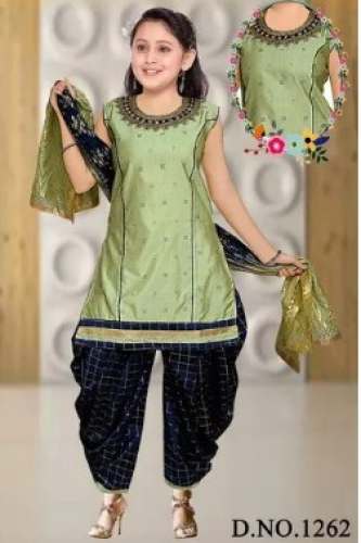 5-10 Year Kids Girls Patiala Dress  by Kumar And Company